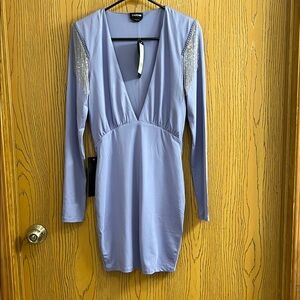 Bebe Women's Purple Rose Dress